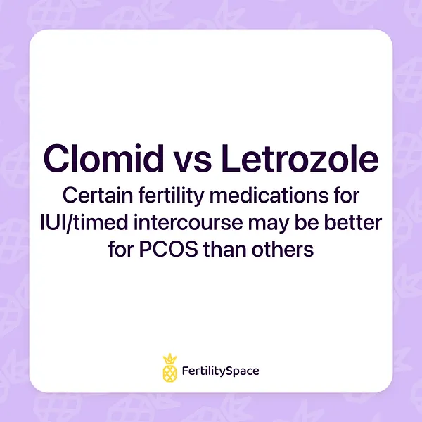 Studies have shown that Letrozole has better pregnancy success rates for women with PCOS compared to using Clomid for ovulation induction.