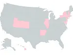 These 13 US states shaded pink require insurers to cover IVF