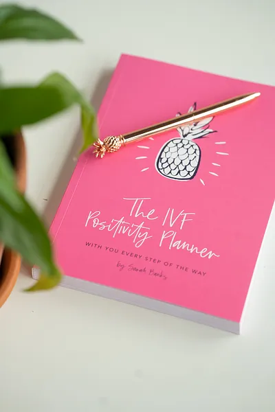 Find this at IVF Positivity Planner. A cute journal or planner is a really helpful gift that someone can use to stay organized during infertility treatment.