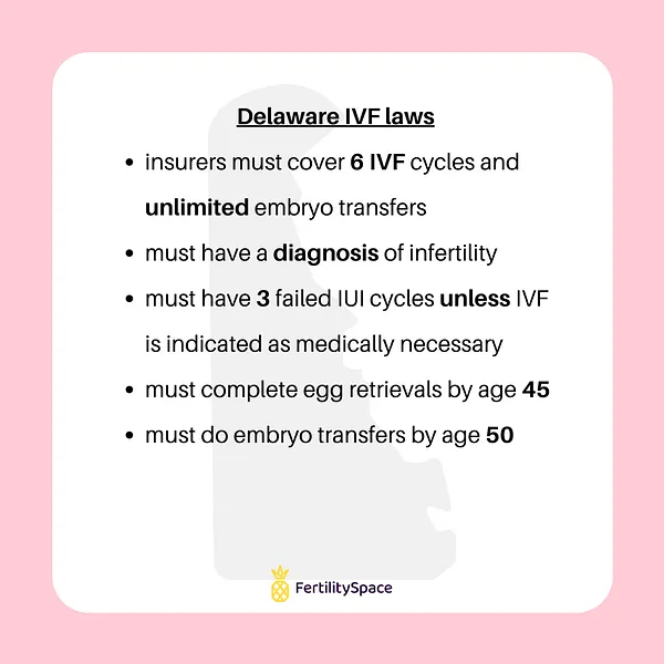 State IVF Laws in Delaware as of 2021